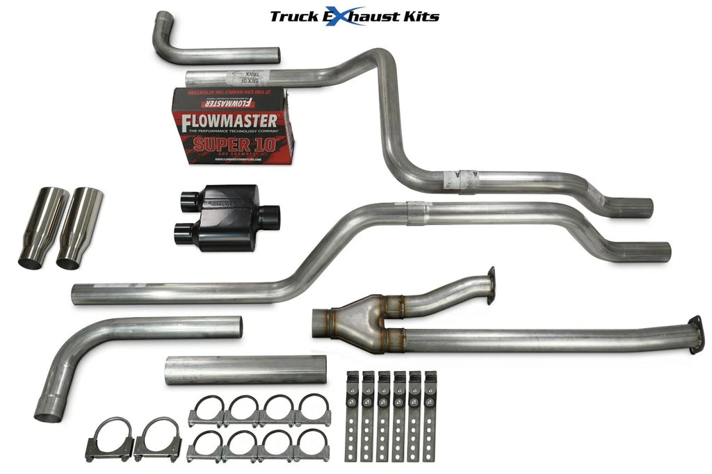 2.5" Dual Exhaust Kit for Toyota Tundra (2014–2021) Super 10 Side Rolled Tip