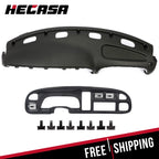 Dash Pad Cover for Dodge Ram 1500 2500 (1998–2002) Black Bezel Vent