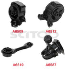 Set of 4 Engine Motor Mounts for Honda Accord (1990–1993) W/ Auto Transmission