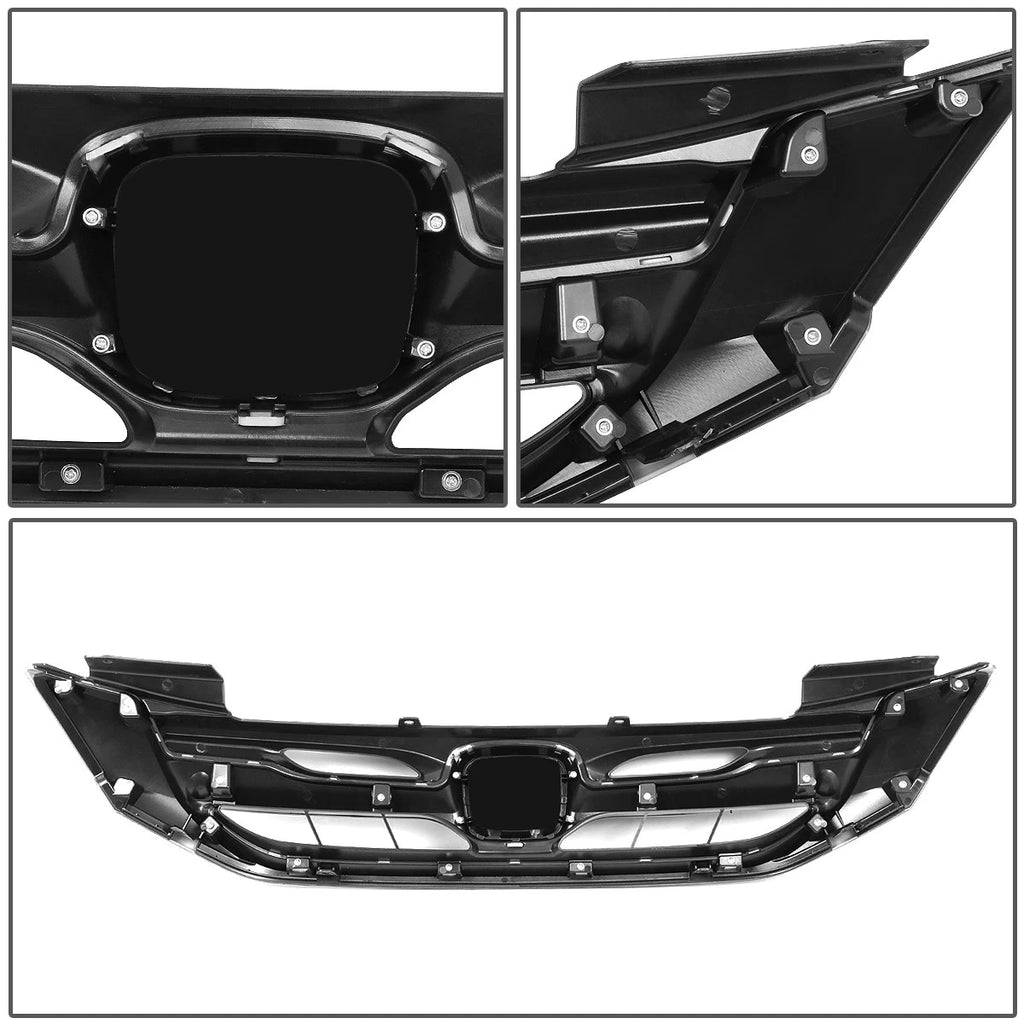 Front Bumper Upper Hood Grille for Honda Accord Sedan (2013–2015) Matte