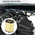 Car Engine Air Filter for Porsche 911 3.6L 3.8L (2009-2012) - 1 x Pc