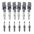 Set of 6 Ignition Coils & NGK Iridium Spark Plugs for Q7 Atlas Touareg Passat (2017–2023)