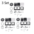Set of 3 Carburetor Kits for SeaDoo 650 717 787 800 GTI GTS GTX SP SPX