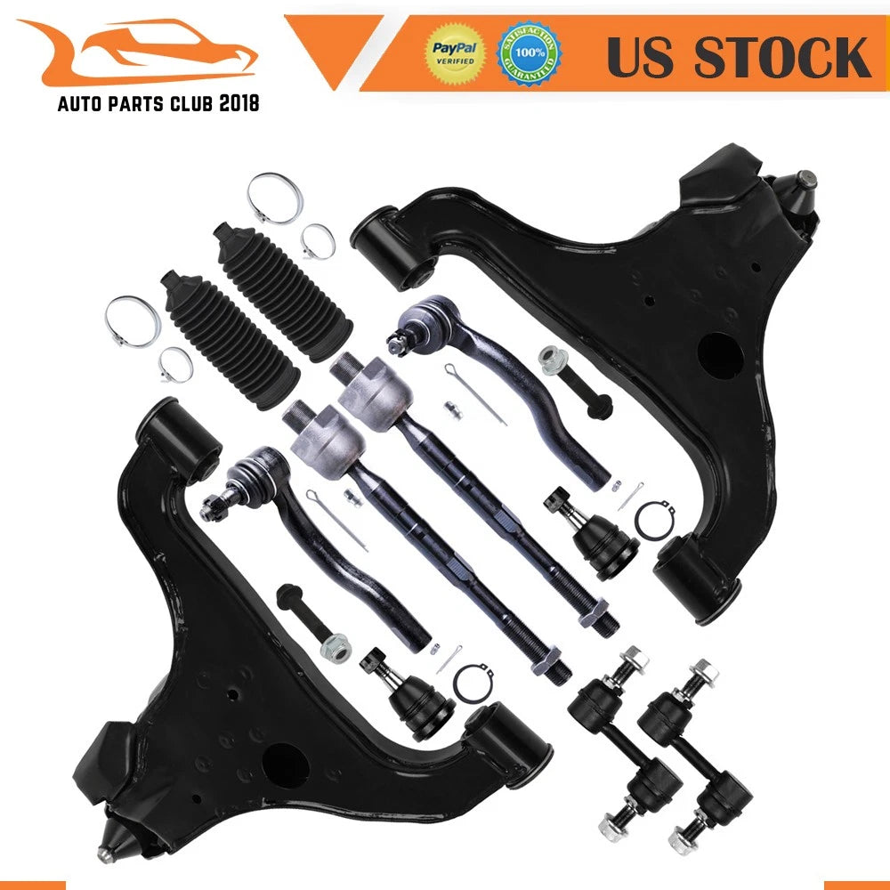 Set of 12 Front Lower Control Arms with Ball Joints for Nissan Armada (2005–2015)