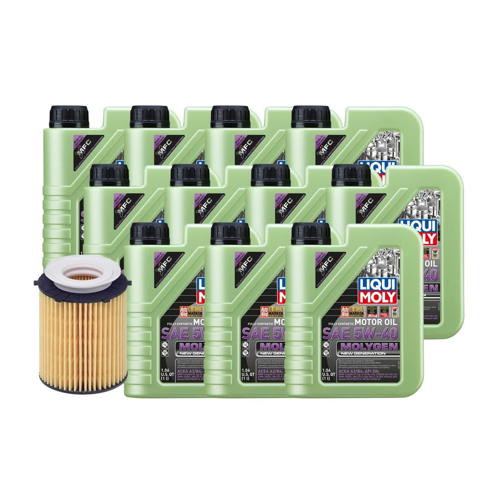 Oil Change Kit 11L Liqui Moly Molygen 5W40 for Mercedes M274 (2013–2020)