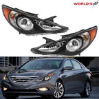 Black Amber Corner Headlights for Hyundai Sonata (2011–2014)