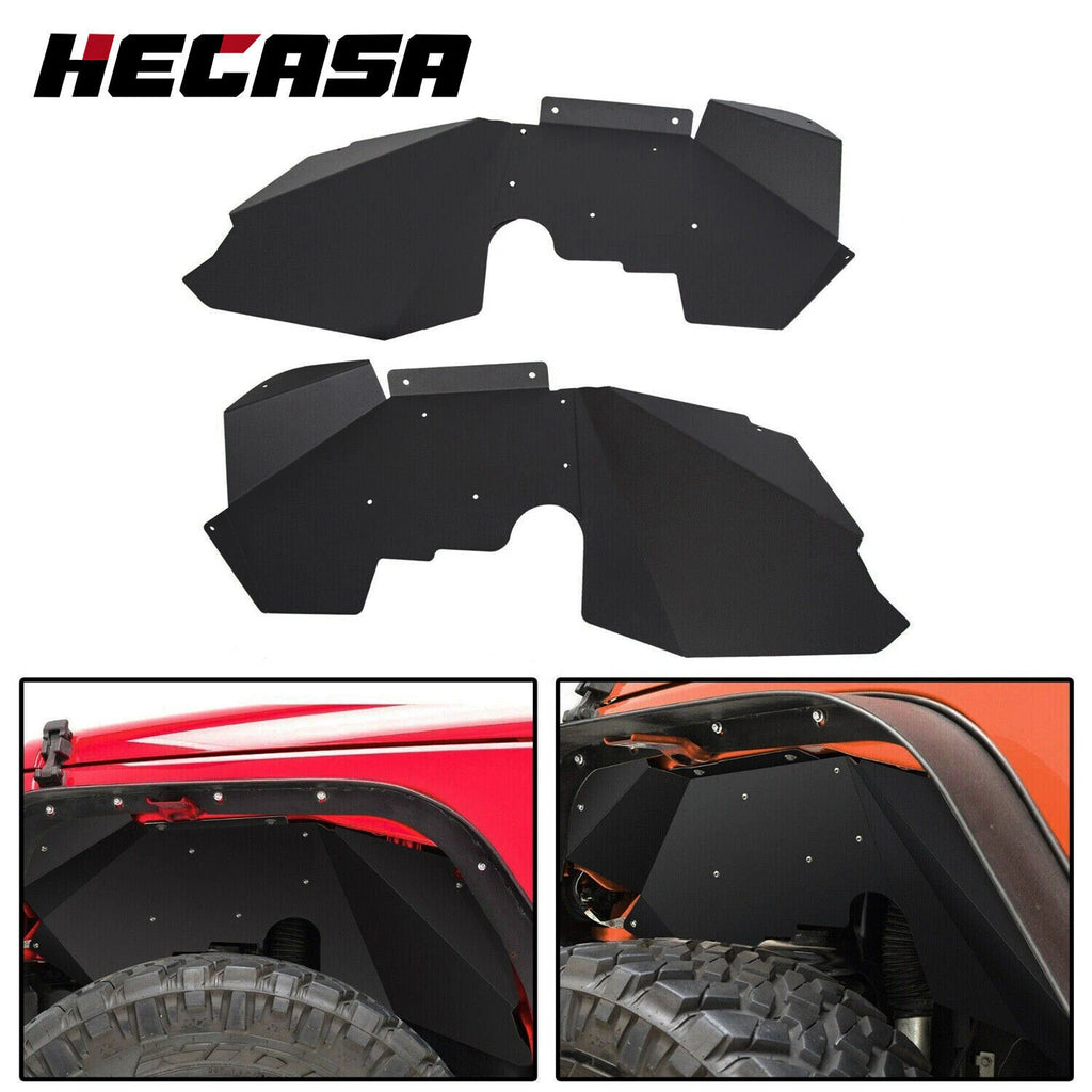 Aluminum Front Inner Fender Liners for Jeep Wrangler JK JKU (2007–2019)