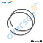 Set of 3 Piston Rings STD for Yamaha PWC Outboard 1200 GP1200R XLT1200 (1996–2003)