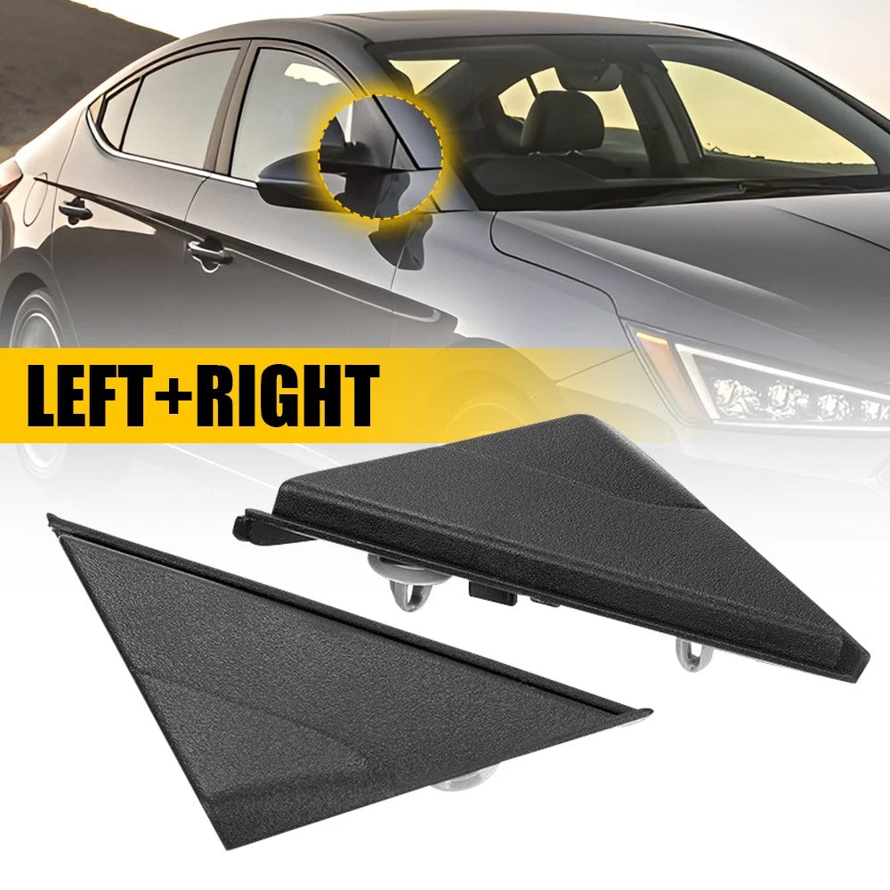 2X Fender Pillar Trim Corner Mirror Molding for Hyundai Elantra (2017–2020)