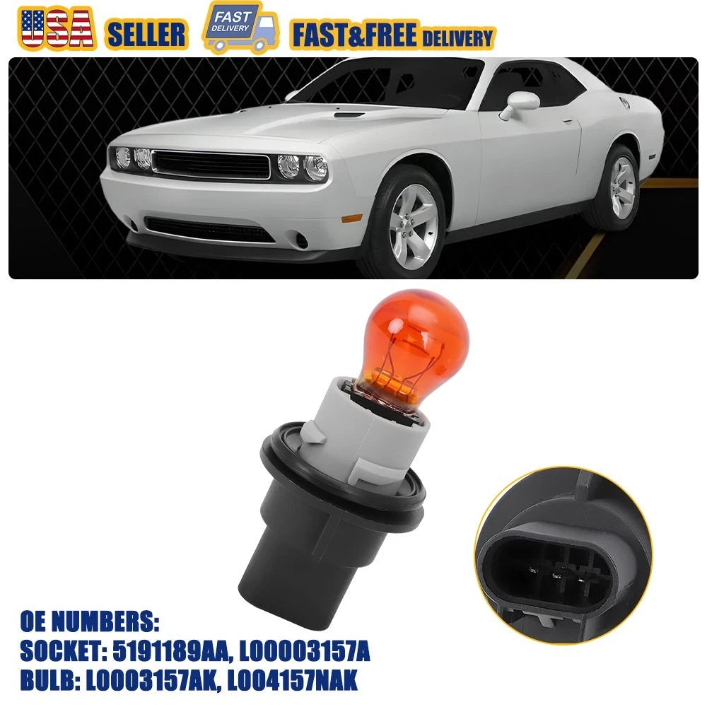 Turn Signal Light Bulb Socket for Chrysler Dodge Challenger (2015–2023) 5191189AA