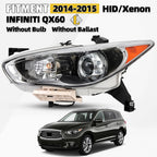 HID Xenon Projector Headlight Driver Side for INFINITI QX60/JX35 (2013–2015)