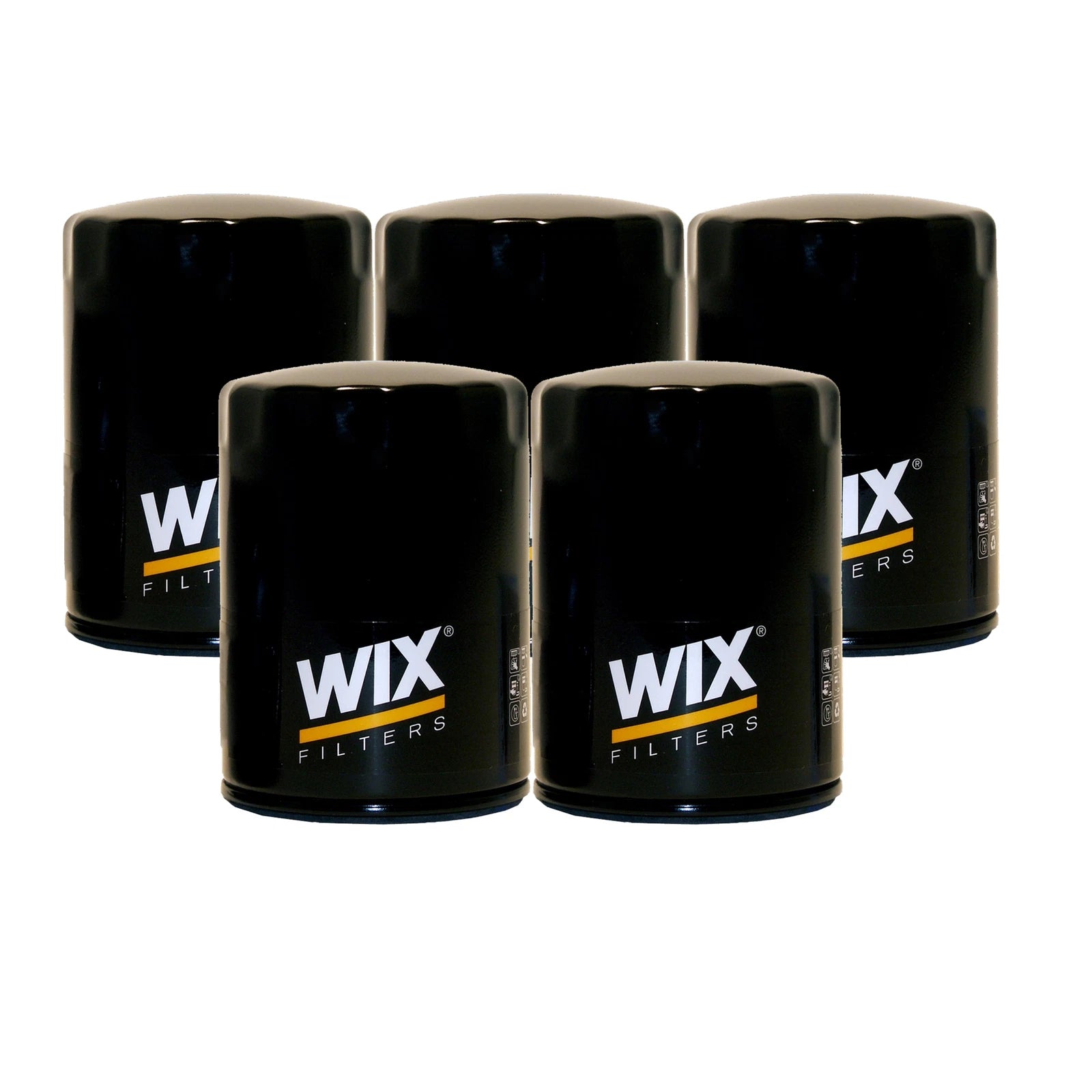 Set of 5 Wix Engine Motor Oil Filters for Cady Chevy GMC Hummer Isuzu