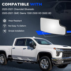 Right Towing Lower Convex Mirrors Glass for Chevy Silverado GMC Sierra (2020-2021)