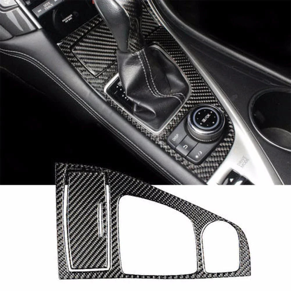 Carbon Fiber Console Gear Shift Cover Trim for Infiniti Q50 Q60 (2014���19)