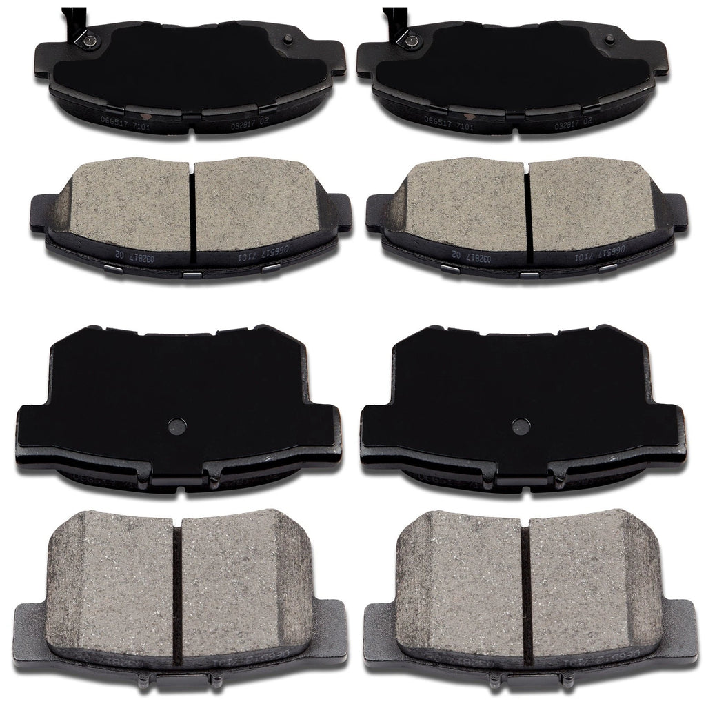Set of 4 Ceramic Brake Pads for Honda Civic (2006–2011)