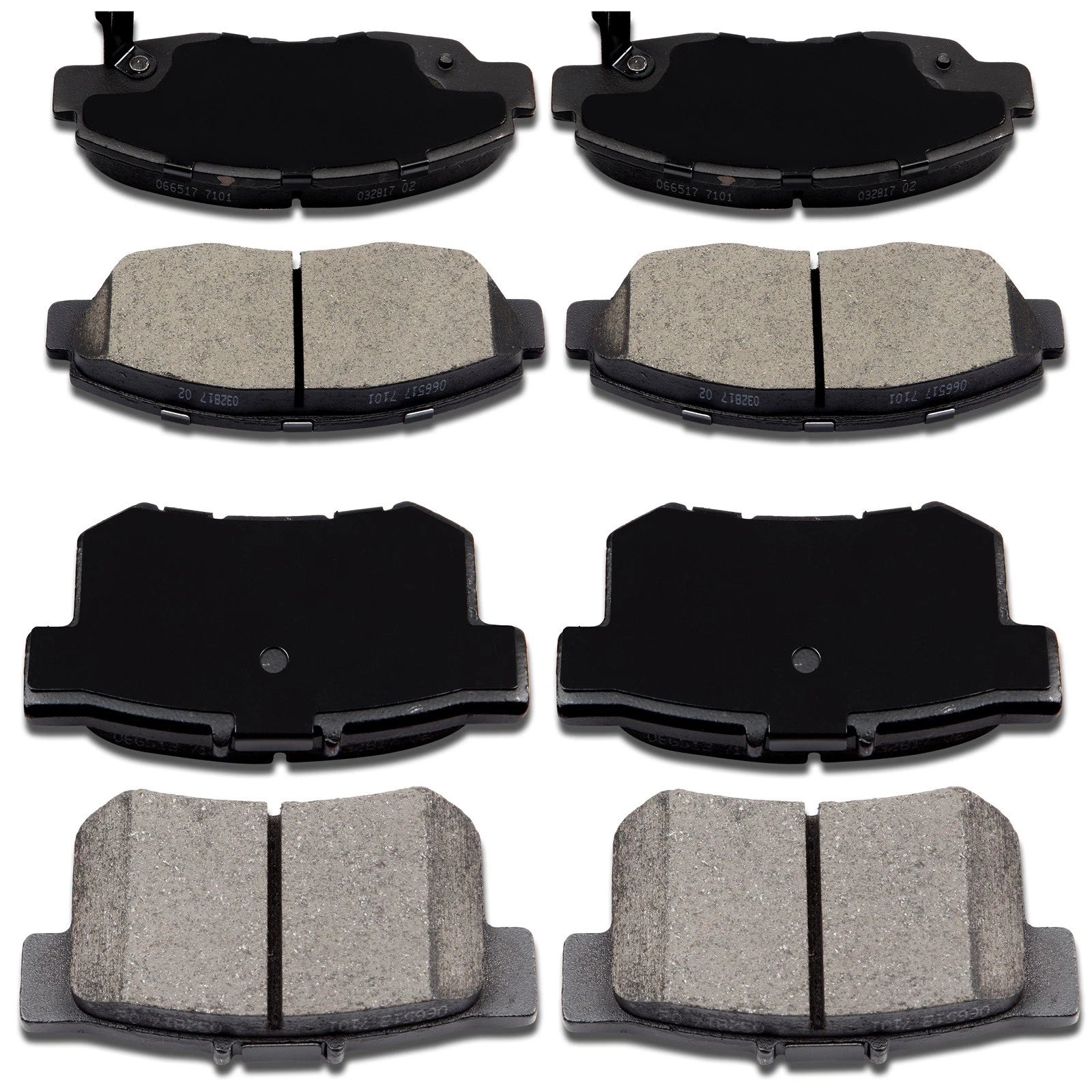 Set of 4 Ceramic Brake Pads for Honda Civic (2006–2011)