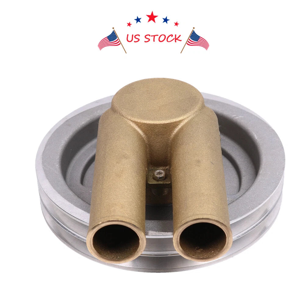 Dual V Belt Raw Water Sea Pump for Volvo 4.3L 5.0L 5.7L (1990–2023)
