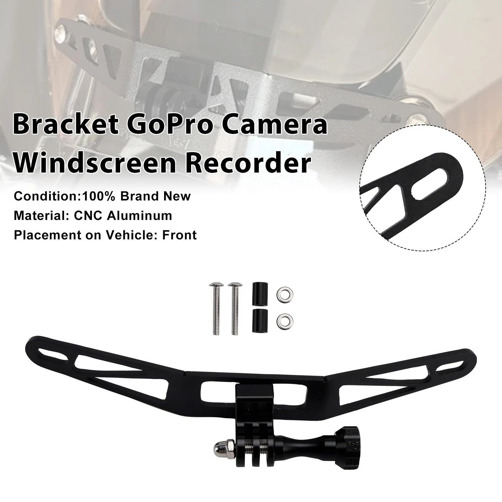 Bracket for BMW R1300GS S1000XR F850GS F900XR (Black)