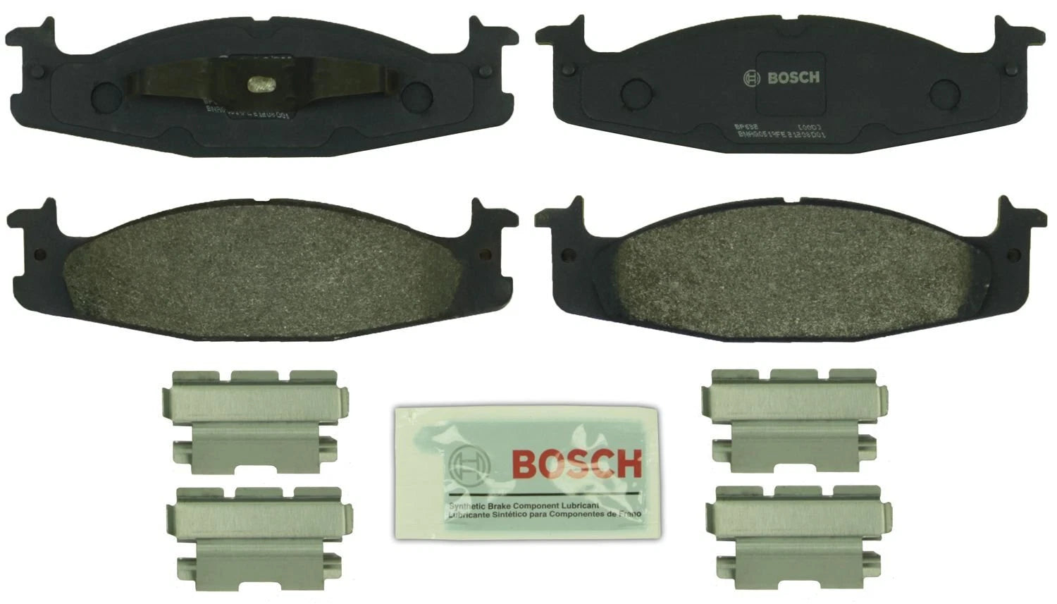 Bosch Front QuietCast Brake Pads with Hardware for