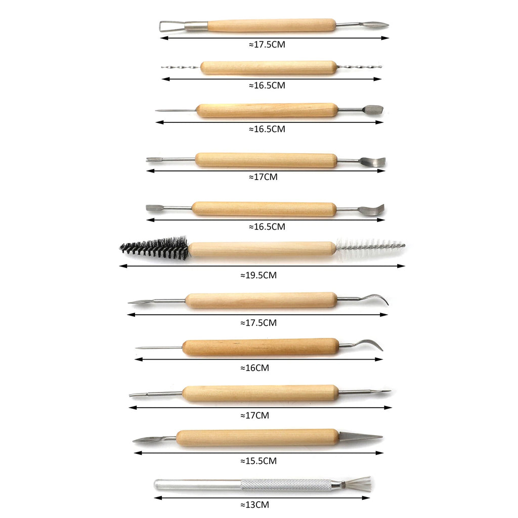 11 Pcs Pottery Tool Set for Clay Sculpting and Ceramics Art