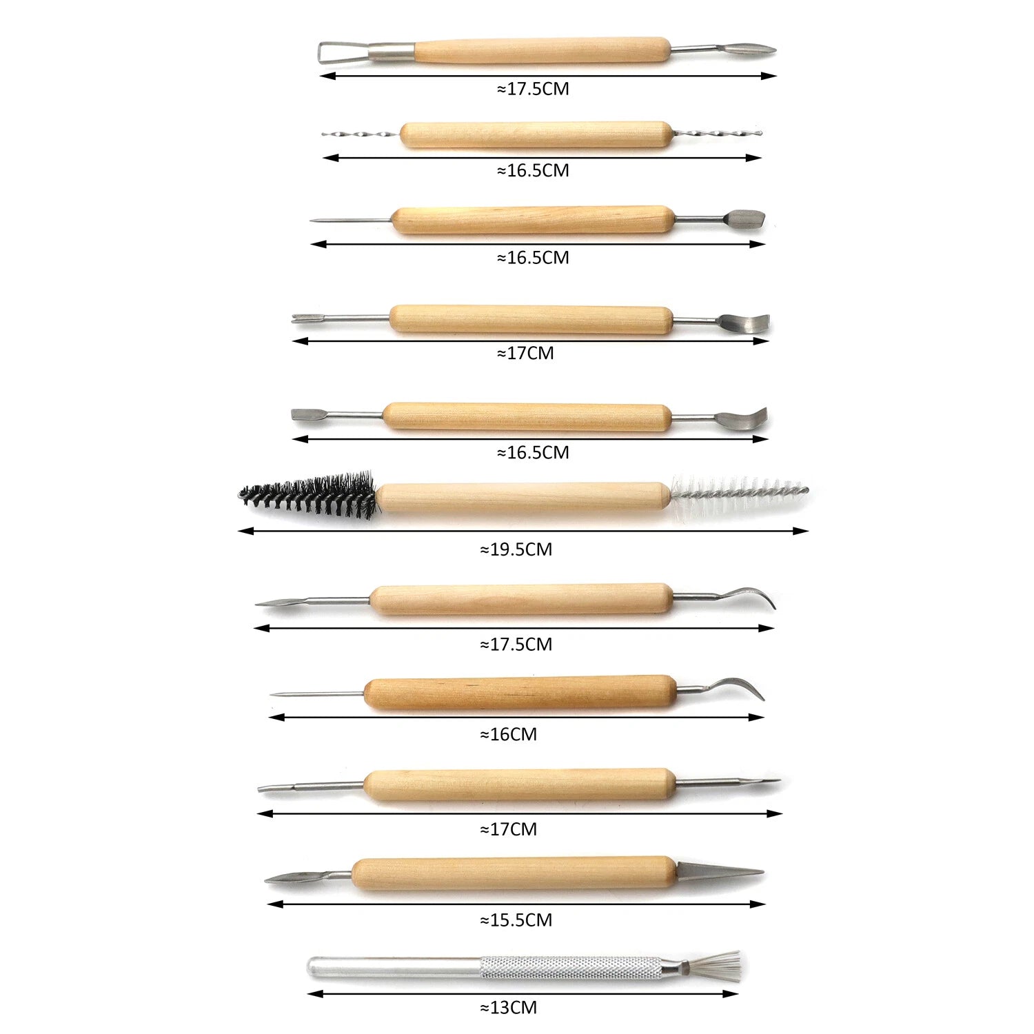 11 Pcs Pottery Tool Set for Clay Sculpting and Ceramics Art