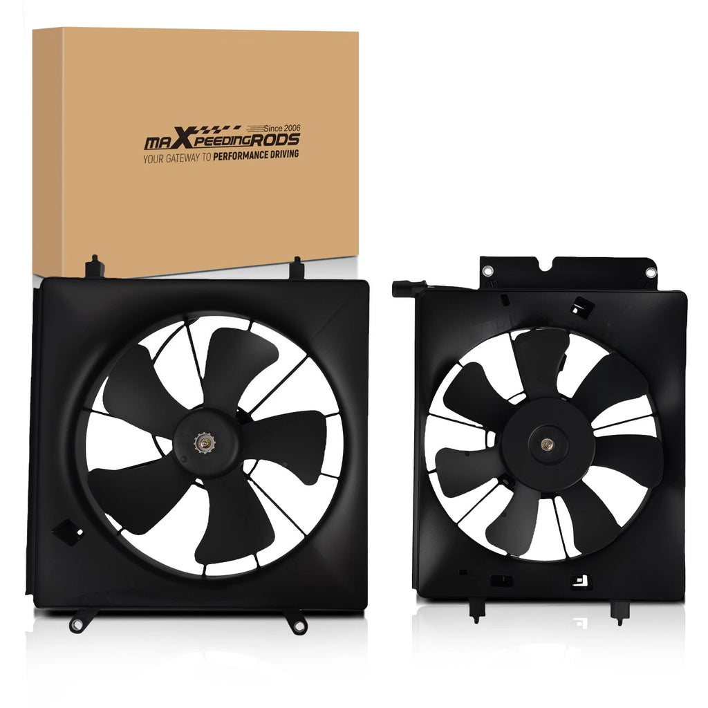 2 Pc Cooling Fan Assembly for Honda CR-V/Element (2002–2006) 674-59746 19015PZDA01