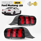 LED Tail Lights Brake Lamps for Ford Mustang (2024) Left + Right Pair