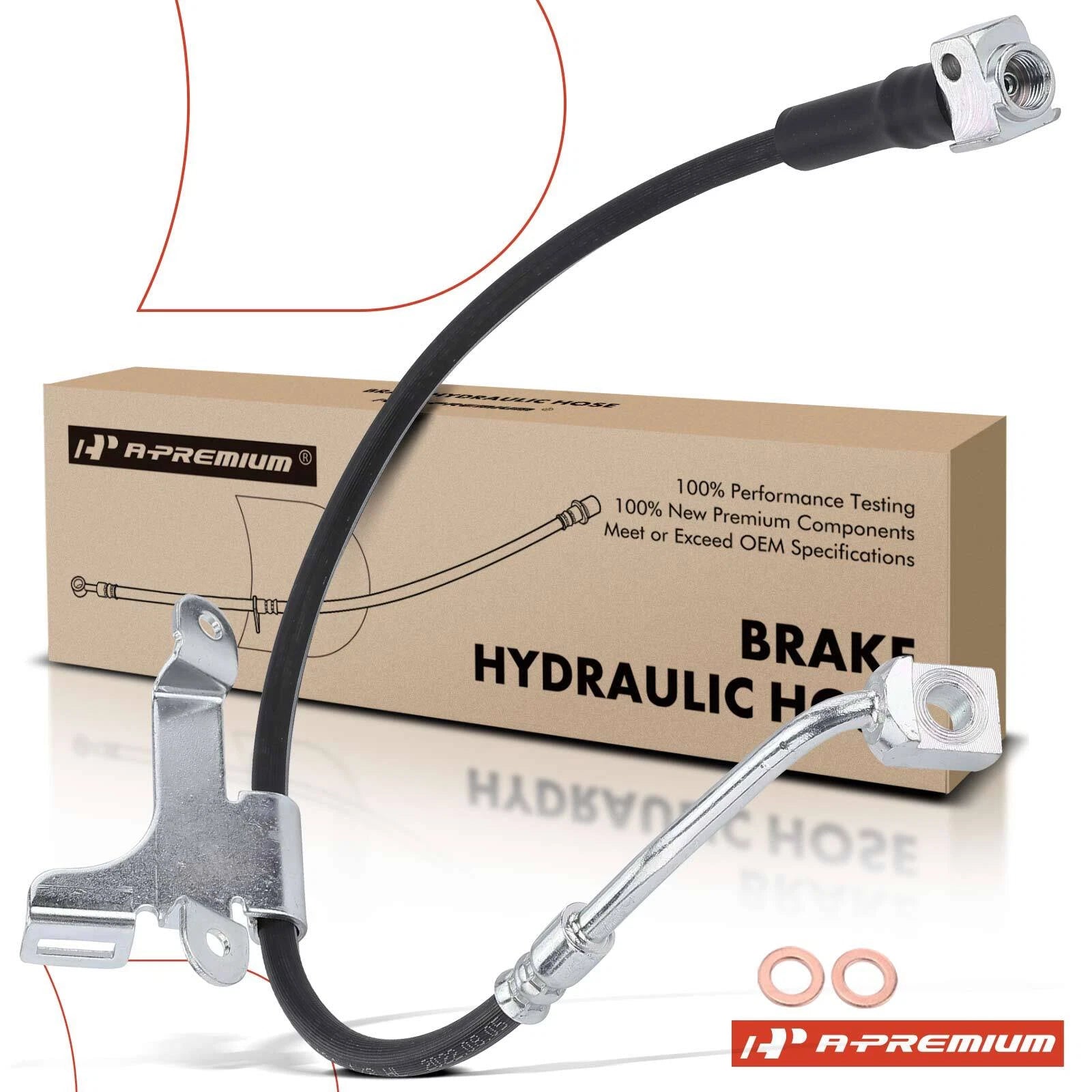 Front Left Brake Hydraulic Hose for Chevrolet Trailblazer GMC Envoy (2002–2009)