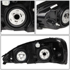 Pair Chrome Clear Side Headlight Lamps for Pontiac Grand Prix (2004–2008)