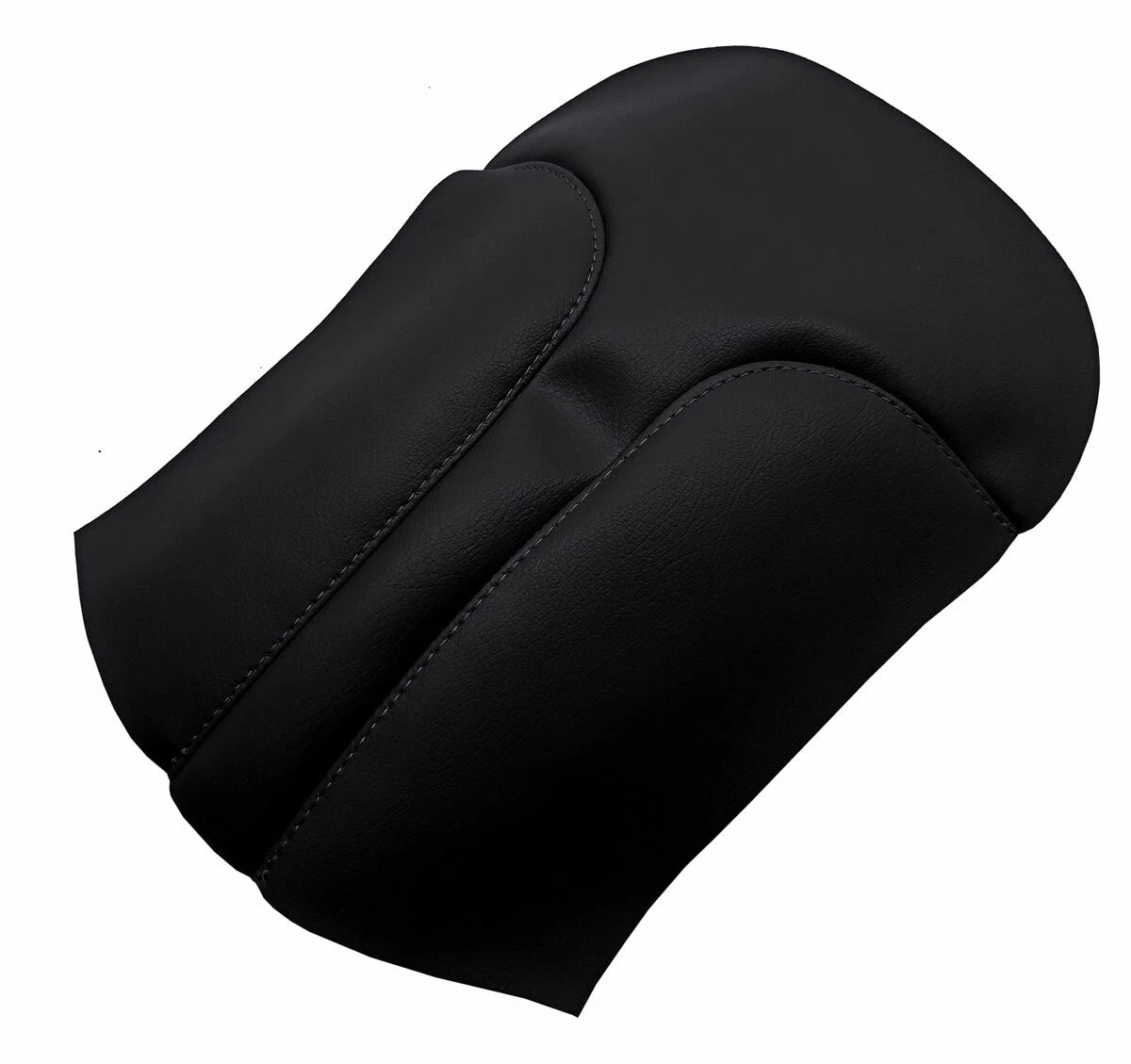Center Console Lid Armrest Cover for Nissan Rogue (2017–2020) Black PVC Leather
