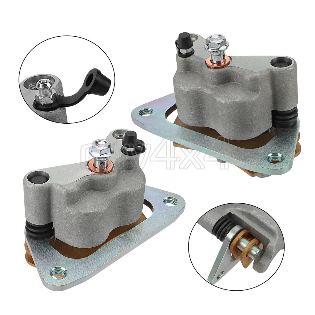 Front Brake Calipers & Pads for Polaris RZR 570 RZR 800 Outlaw 450 525