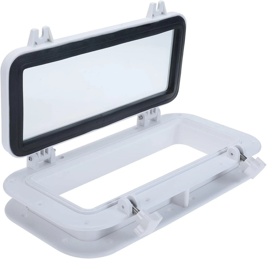 Rectangle Portlight Tempered Glass Opening Window for Boat (15-3/4" x 7-7/8")
