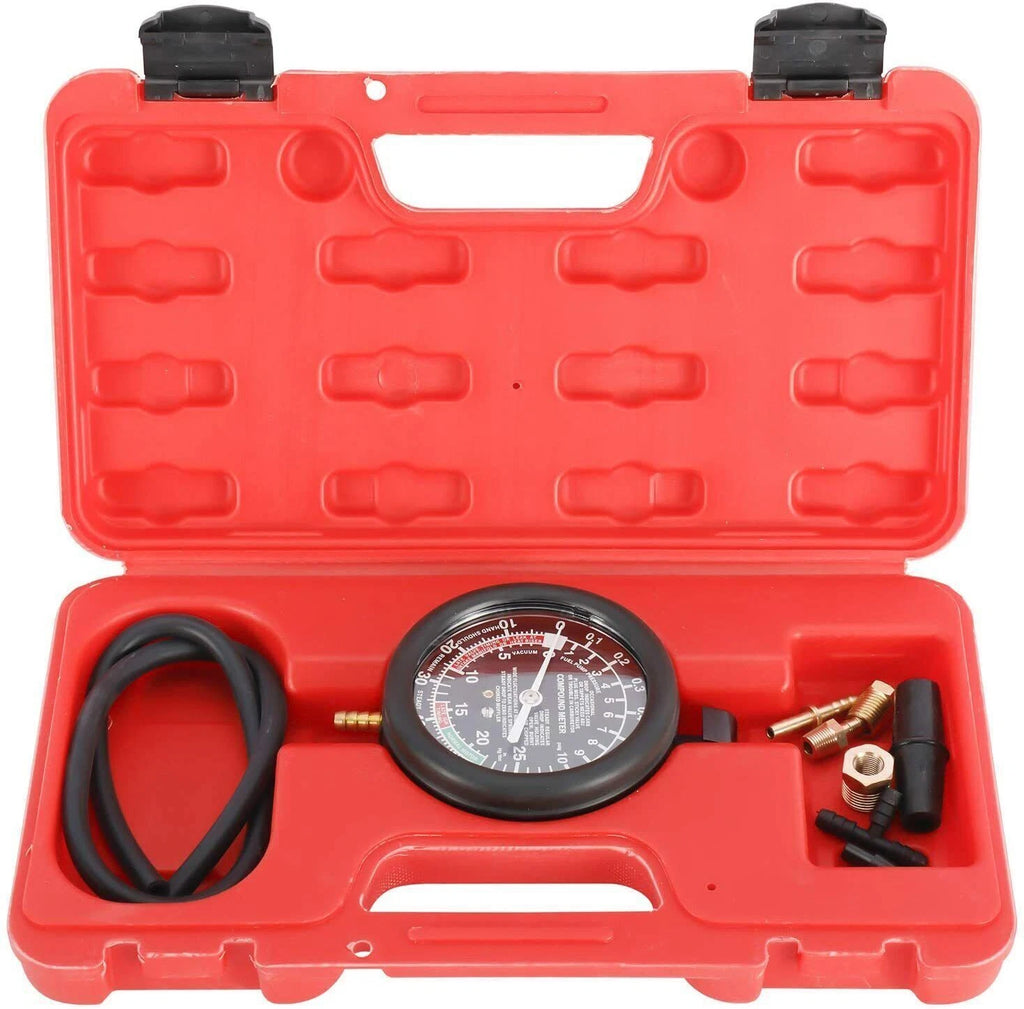 Carburetor Intake Manifold Vacuum Fuel Pump Pressure Tester Gauge Kit