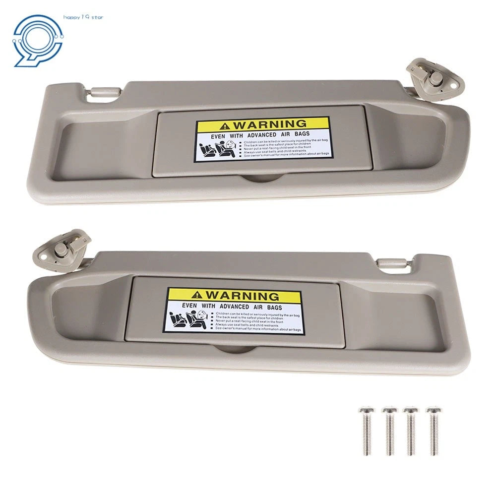 Set of 2 Gray Sun Visors for Honda Civic (2006–2011)