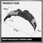 Front Fender Liner Splash Shield Set for Audi A7 Quattro S7 RS7 (2012–2018)