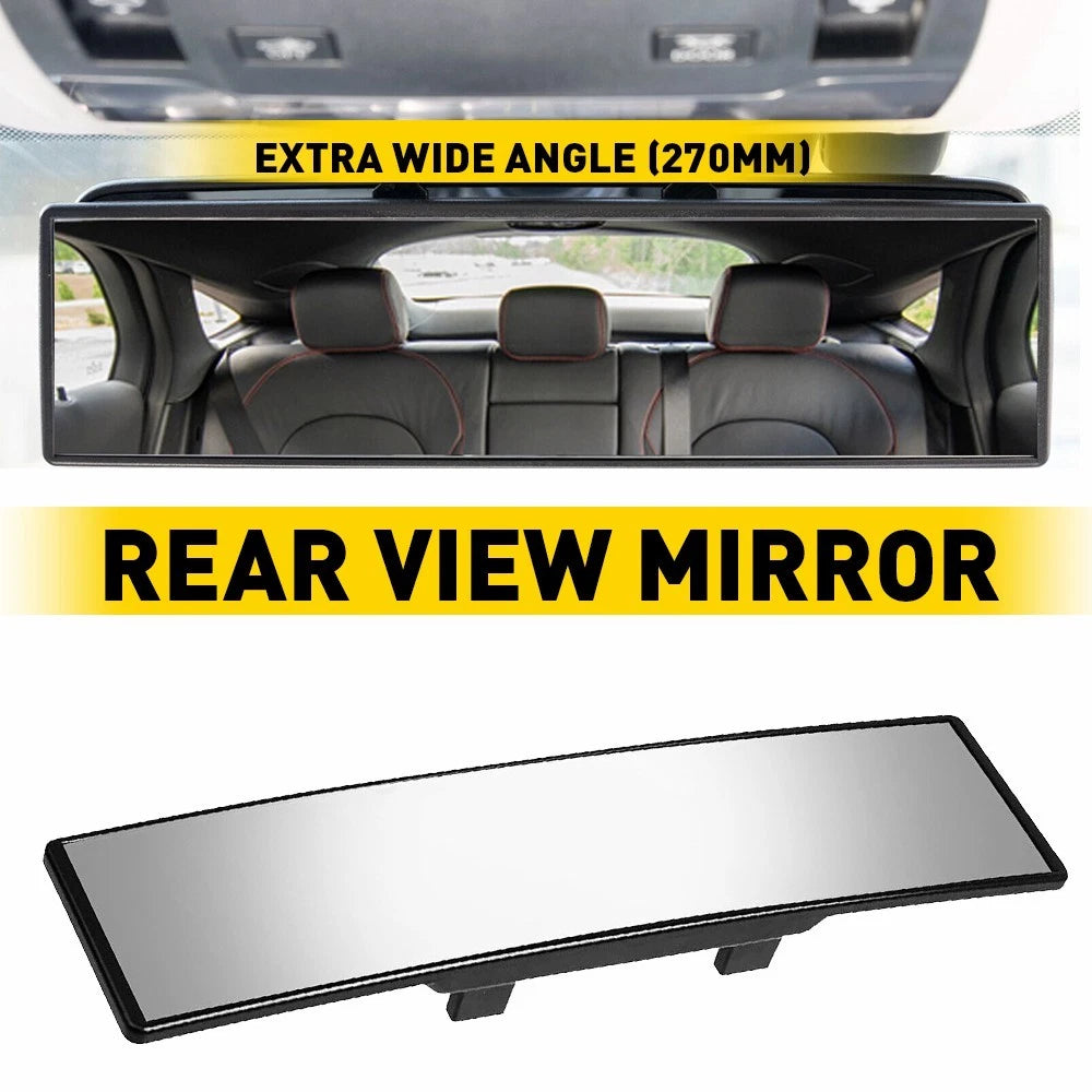 Wide-angle Convex Interior Clip On Rear View Mirror for Universal Vehicles