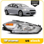 Left Side Headlight for Dodge Dart (2013–2016) Chrome Projector