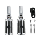 Pair Chrome Passenger Foot Pegs for Harley Softail Slim (2012-2017)