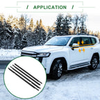 4pcs Weatherstrip Window Seal No. 7572060070 for Toyota Land Cruiser (2008–2015)