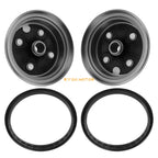 2X Front Wheel Brake Drum Hub & Dust Seal for Yamaha Timberwolf 250 (1992–1998)