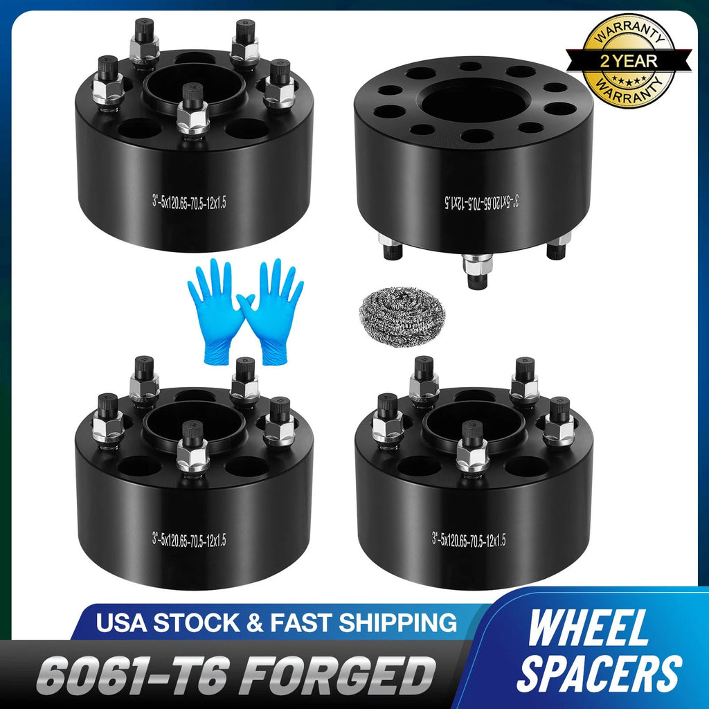 Set of 4 HubCentric Wheel Spacers 3.0" 5x4.75 for Chevrolet Camaro (1983–2002)