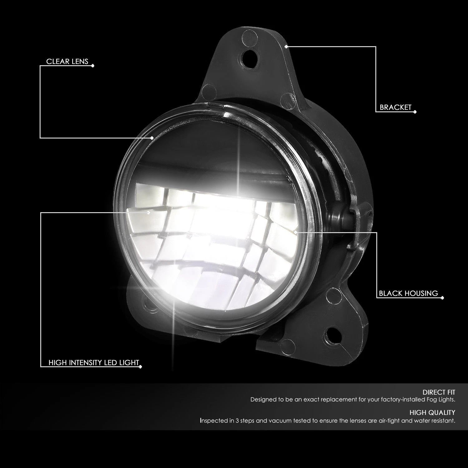 Full LED Fog Light Lamp Assembly for Volvo VNR 300 400 640 (2018–2020)
