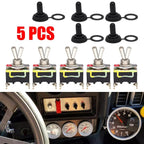 5pcs Toggle Switch On/Off for Car Dash Light Marine Boat (12V)