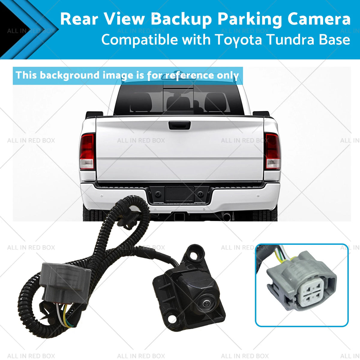 Rear View Backup Parking Camera for Toyota Tundra 4Runner FJ Cruiser (2007–2021)