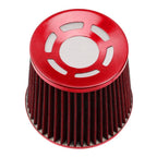 3" 76mm Red High Flow Inlet Cold Air Intake Filter for