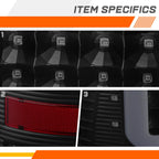 3D LED C-Bar Tail Light for Dodge Ram Pickup (2009–2017) Tinted