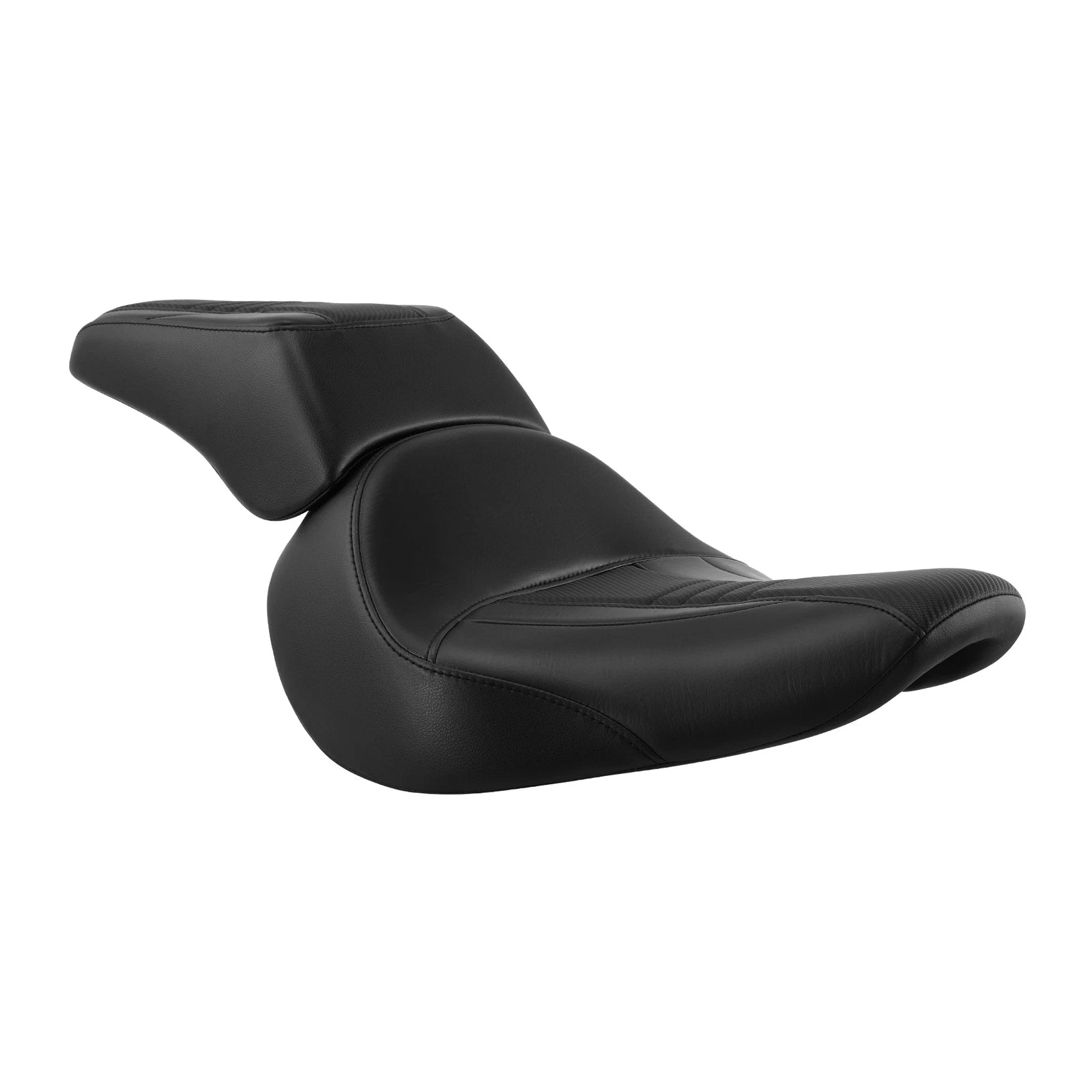Black Driver Passenger Seat for Harley Fat Boy FLSTF FLSTFB FLSTFBS (2007–2017)