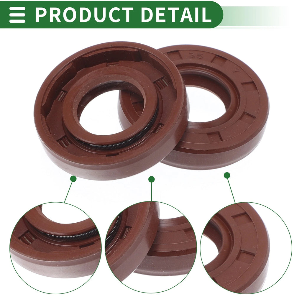 Set of 5 Oil Seal Rotary Shaft Seal FKM Rubber 17x35x7mm