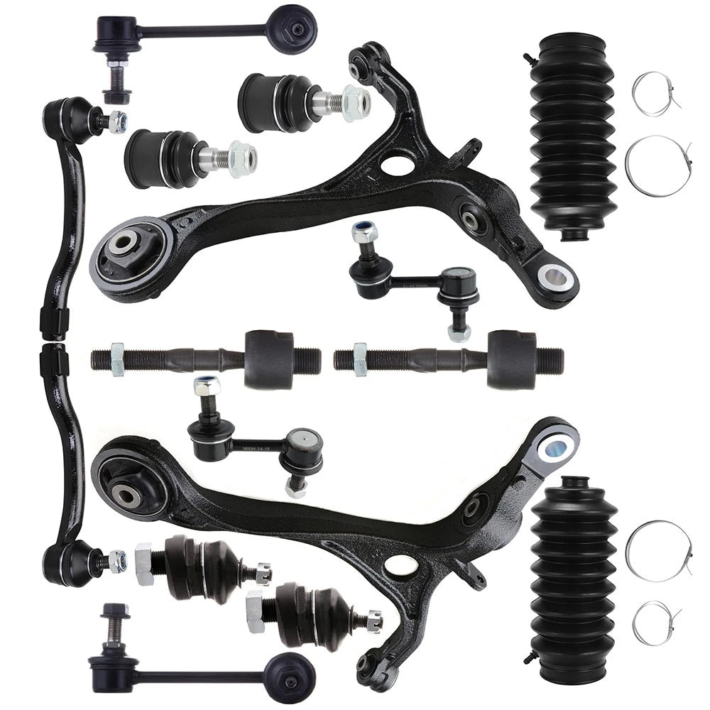 16pcs Front Control Arm Ball Joint Tie Rod End for Acura TL (2007–2008)