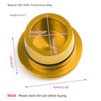 CNC Frame Hole Plug Protector Gold for Yamaha T-Max 530 (2005–2016)